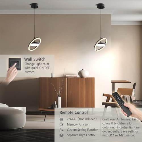 LED Saturn Pendant Lights (2 Count)