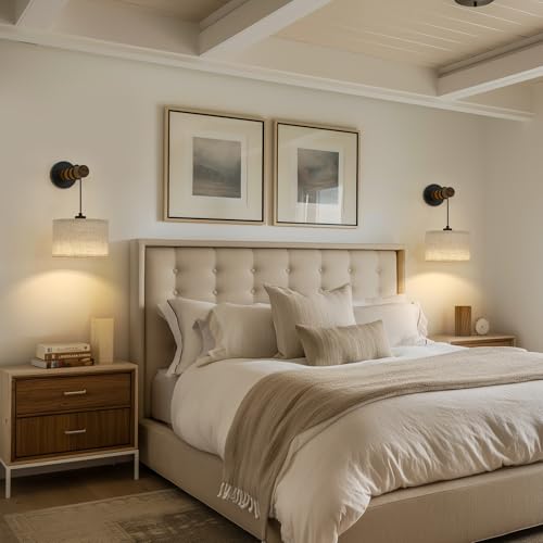 Battery Operated Wall Sconce with Remote (2 Count)