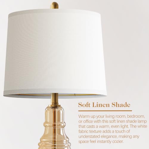 Glass Table Lamp Set of 2