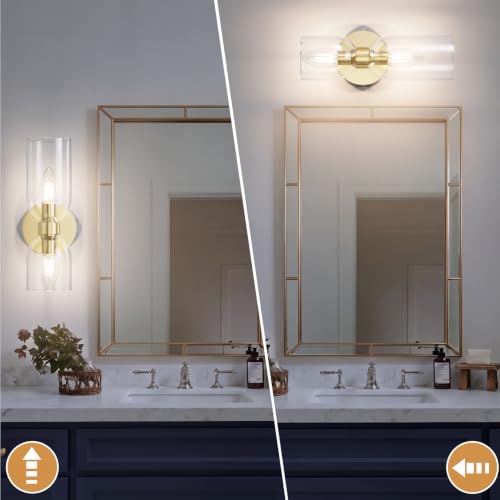 Gold Wall Sconces Set of Two (2 Count)