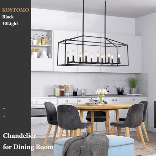 38'' Black Dining Room Light Fixture