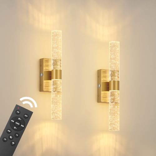 Battery Operated Wall Sconces Set of 2