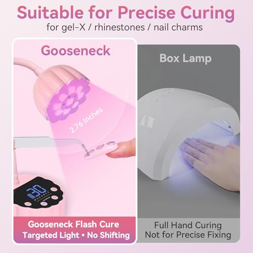 Gooseneck UV LED Nail Lamp for Nail Tips Builder Gel