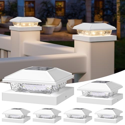 Solar Post Cap Lights (6 Count)