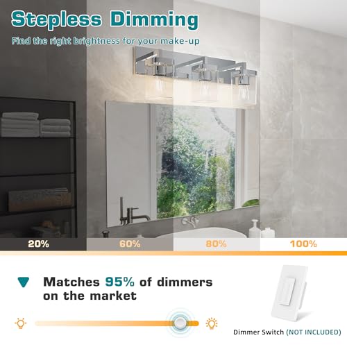 Chrome Bathroom Vanity Light