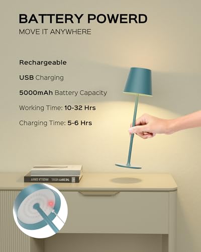 Cordless Table Lamps Rechargeable (2 Count)