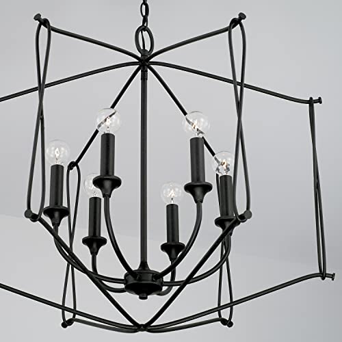 Capital Lighting 541661BI Bentley Transitional Airy Design Candle Foyer Light Fixture
