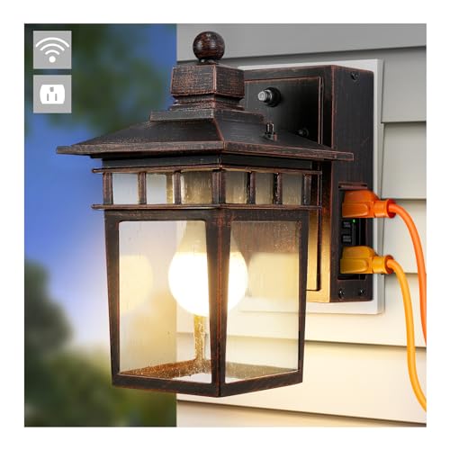 Porch Light with GFCI Outlet