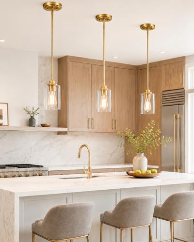 Brass Pendant Lights Kitchen Island 2 Pack (2 Count)