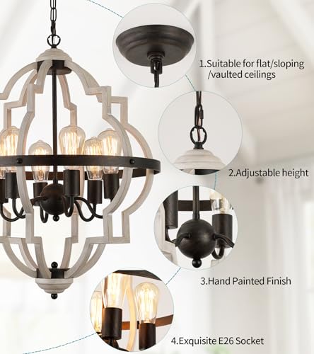 Farmhouse Rustic Chandelier