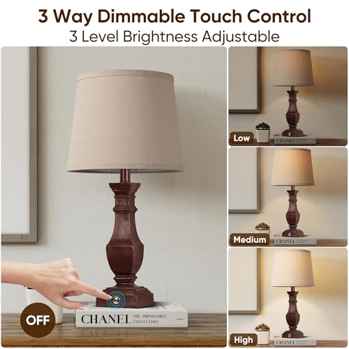 Dimmable Table Lamps Set of 2 (2 Count)