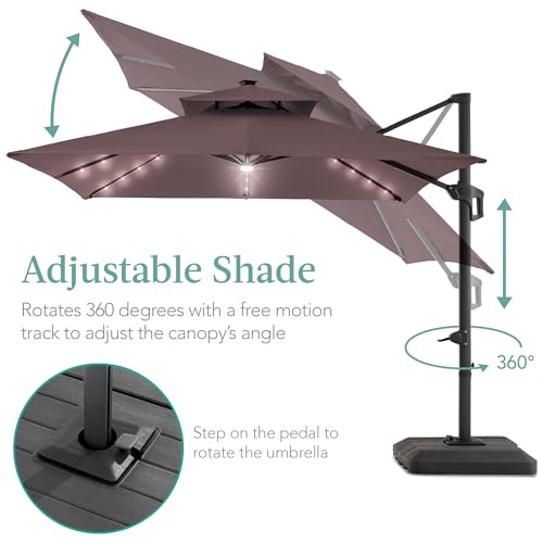 10x10ft Cantilever Patio Umbrella w