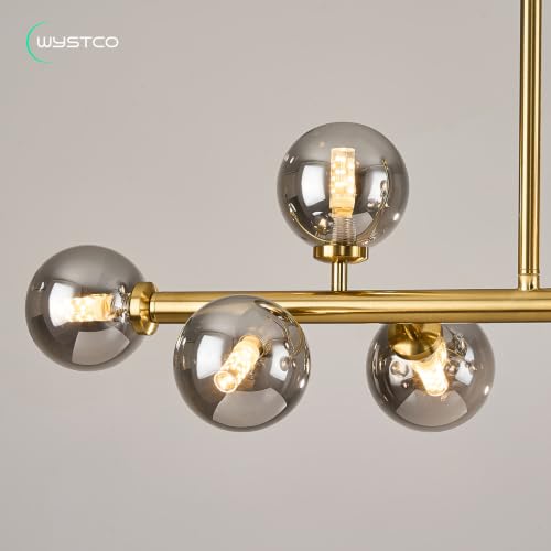 Mid Century Modern Globe Sputnik Chandelier