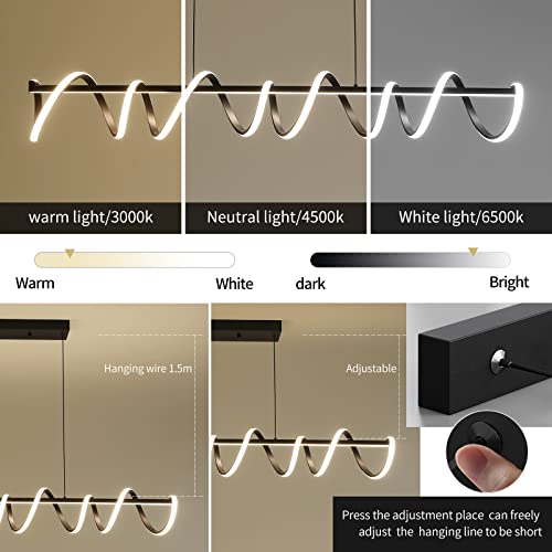Modern Design Dimmable Desk Linear Pendant Light