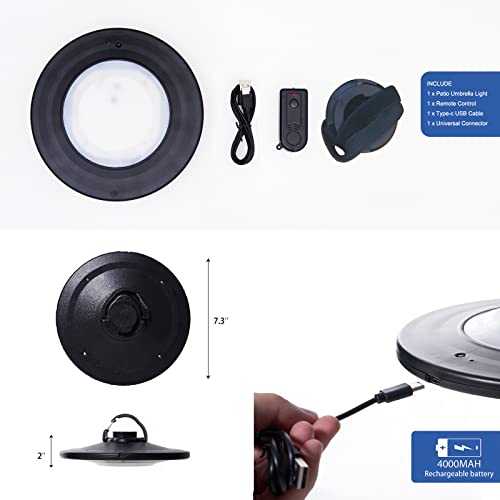 Umbrella Lights with Remote
