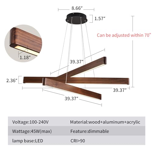 3 Light Linear Pendant
