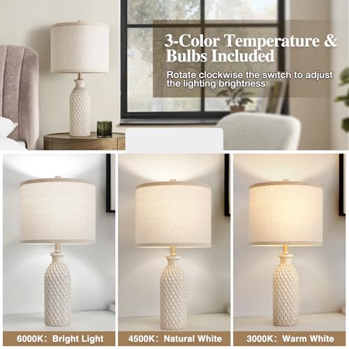 Modern Ceramic Table Lamp Set of 2 (2 Count)
