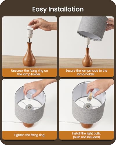 Gray Table Lamp