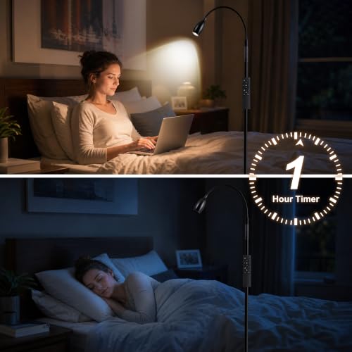 72" Reading Floor Lamp (Black)
