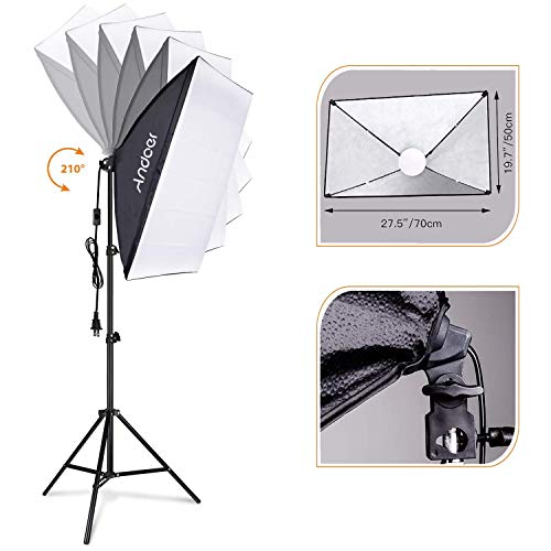 Studio Photography Light kit Softbox Lighting Set with 85W 2800K (7 Count)