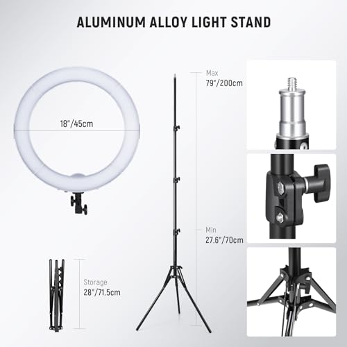 55W 18" 45cm Ring Light Kit [New Version]