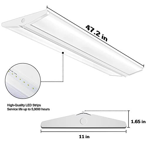 72W 4FT LED Wraparound Office Light (4 Count)