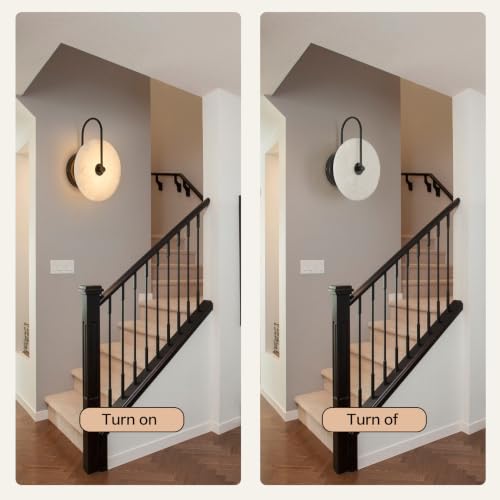 Alabaster Wall Sconces Set of 2