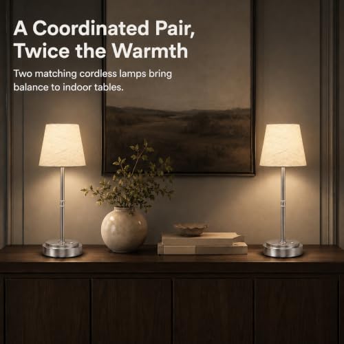Cordless Table Lamps 2 Pack (2 Count)