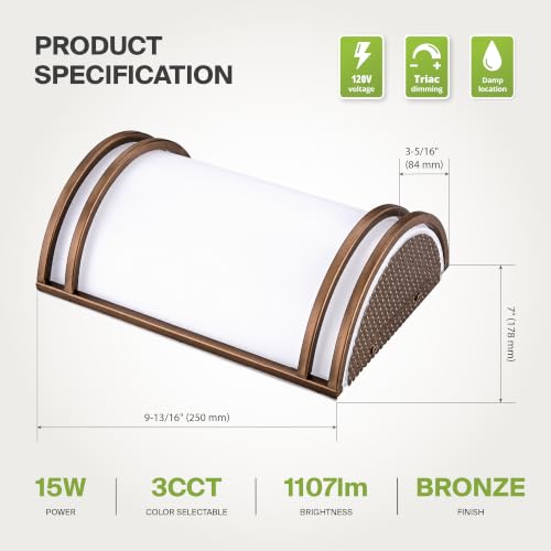 Indoor LED Wall Sconce Lights (4 Count)