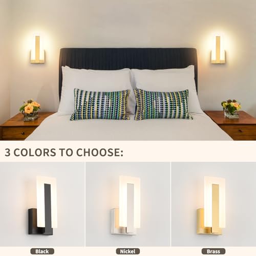 Modern LED Wall Sconce Set of 2 (2 Count)