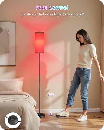 Dimmable Floor Lamp for Living Room with RGB Colors
