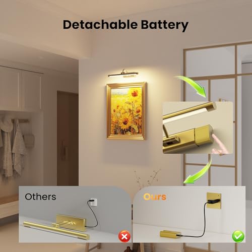 16" Light for Wall Picture with 6000mAh Battery