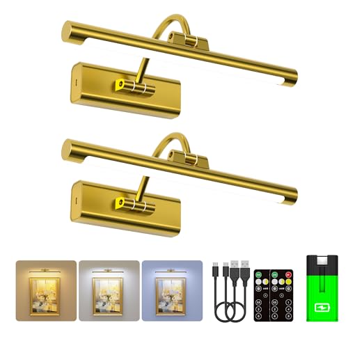 Picture Light for Wall Art Battery Powered (2 Count)