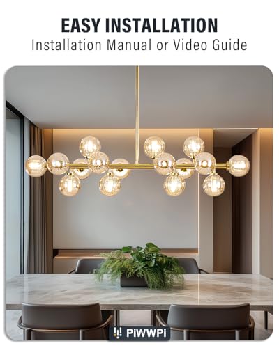 Glass Globe Sputnik Chandelier