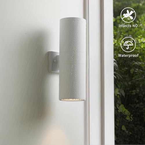 18" Modern Outdoor Porch Light in 2 Lights (2 Count)