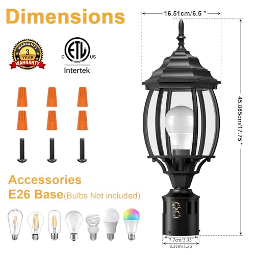Motion Sensor Outdoor Post Lights