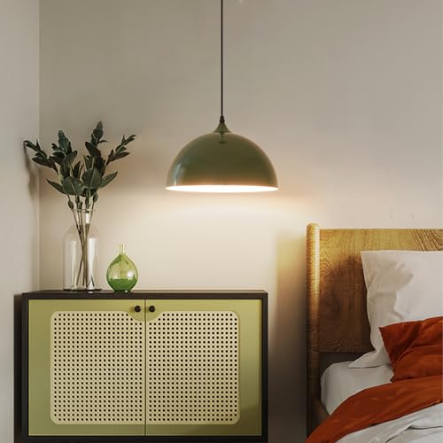 Green Plug in Pendant Light 2 Packs 11.8inch (2 Count)