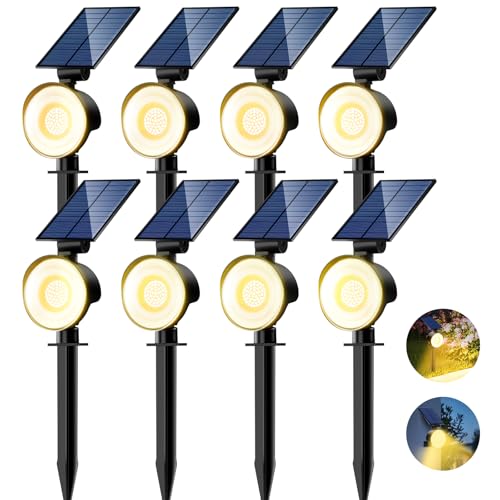 Solar Spot Lights Outdoor Waterproof (8 Count)