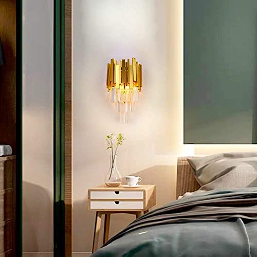 Gold Crystal Wall Sconce