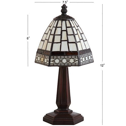 Carter Tiffany Style Stained Glass Table Lamp 12"