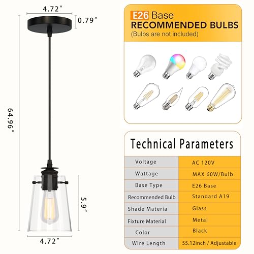 Modern Farmhouse Minimalist Pendant Light