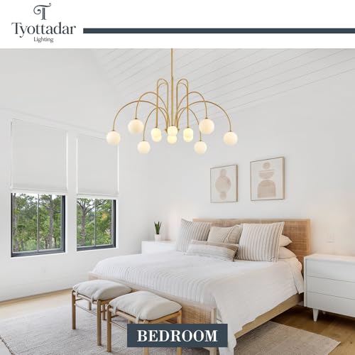 L52’’ Gold Sputnik Chandelier 12