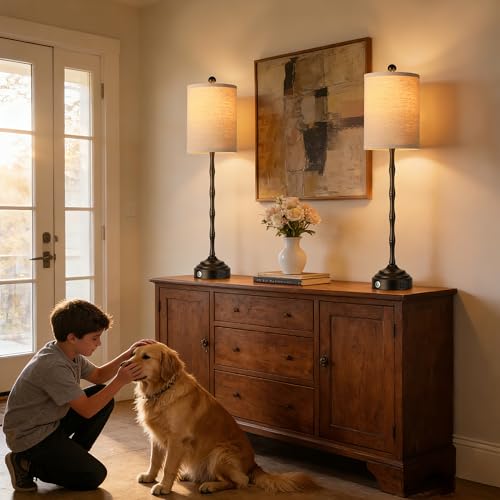 Tall Skinny Beside Lamps Set of 2 (2 Count)