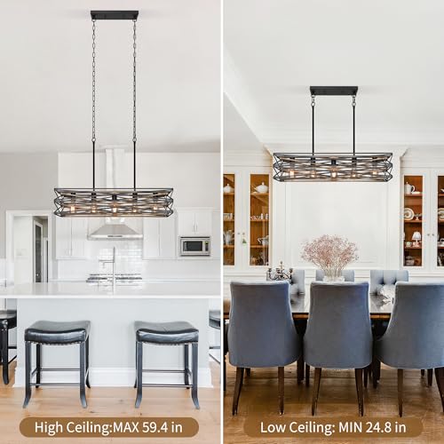 33.5''Farmhouse Dining Room Light Fixture