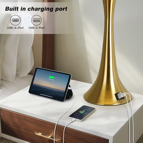 27.5" Gold Lamps for Living Room