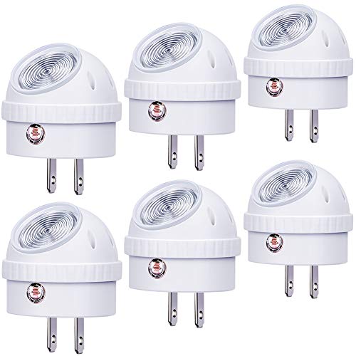 Plug in LED Night Light Dusk to Dawn Sensor Warm White 6 Pack (6 Count)