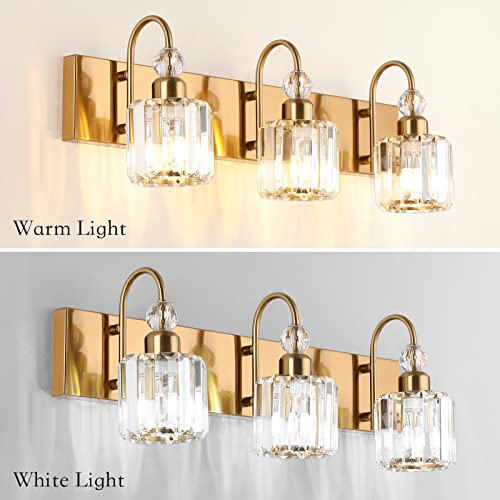 Brass Gold Bathroom Vanity Lights 3