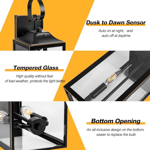 19" Dusk to Dawn Outdoor Lighting