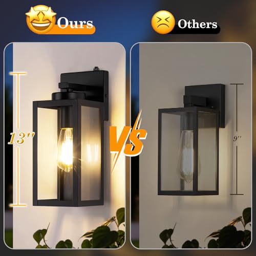 Upgraded Dusk to Dawn Outdoor Wall Lights (2 Count)