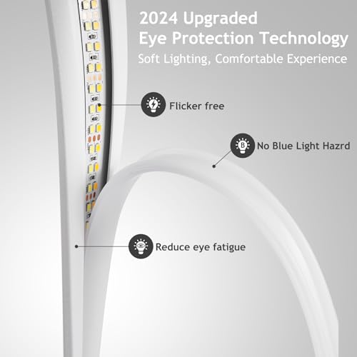 White Circle LED Table Lamp